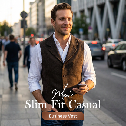 ✨🔥Hete aanbiedingen - Slim fit casual zakelijk vest voor heren