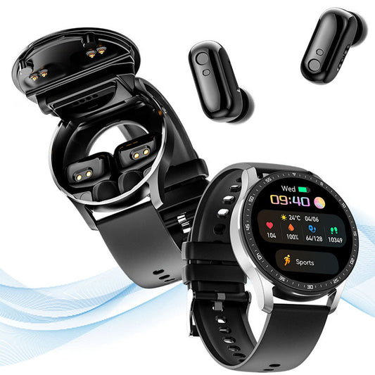 ⌚2 In 1 Smartwatch Met Bluetooth Oordopjes