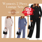 💥Uitverkoop 50% korting👗Dames top met ronde hals en broek met trekkoord