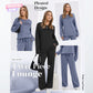💥Uitverkoop 50% korting👗Dames top met ronde hals en broek met trekkoord