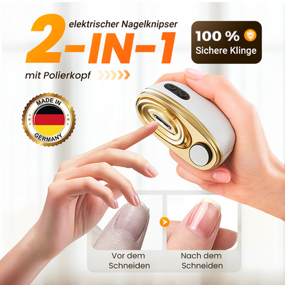 🏆Bestseller 🔥50% KORTING⏳2-in-1 elektrische nagelknipper en polijstmachine