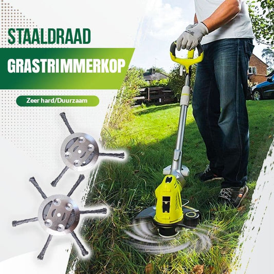 🔥50% KORTING!🔥🔥Vervangingskop voor draadtrimmer, grasmaaikop van staaldraad🌿