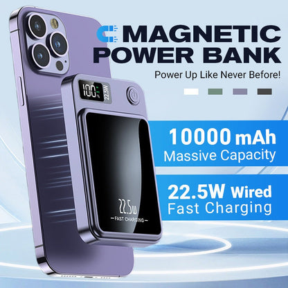 🎁LAATSTE DAG SALE 49% KORTING🔥🔋Draagbare magnetische draadloze powerbank