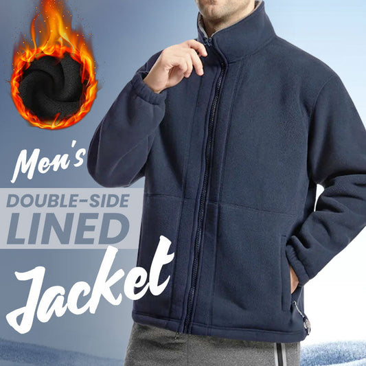 🔥 Limited Stock! Heren Dubbele Fleecejas – 50% KORTING + Gratis Verzending ❄️