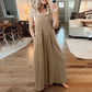 💝Mouwloze jumpsuit met wijde pijpen en zakken voor dames