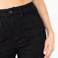 High-waisted stretch rechte jeans