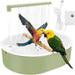 Automatische vogelbaddouche met kraan, via USB aangedreven vogelbad voor vogels