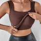 🔥🎁Vrouwen Thermisch Tanktop met U-hals en met Ingebouwde Bh