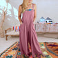💝Mouwloze jumpsuit met wijde pijpen en zakken voor dames