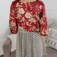 🟌 Bloemenprint kimono-vesten voor dames met ruches aan de mouwen, een strik en een losse, zwierige boho-stijl
