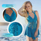 🏖️Hot Sale 50% korting💕 Dames tweedelig badpak: top met V-hals en kanten afwerking + boyshorts