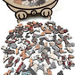 🎁Kerstuitverkoop 50% KORTING🎅 Houten katvormige puzzel van 135 stukjes Morandi-Color