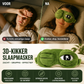 Zacht en grappig 3D-kikker slaapmasker