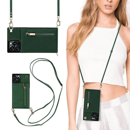 Crossbody Portemonneehoesje Voor iPhone Met Kaarthouder