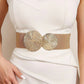 Vintage gouden gesp hoge elastische riem voor dames🎁