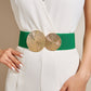 Vintage gouden gesp hoge elastische riem voor dames🎁