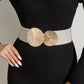 Vintage gouden gesp hoge elastische riem voor dames🎁