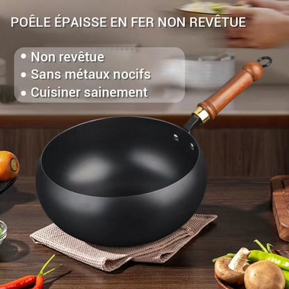 🍳Flash Sale🔥Ultralichte, ongecoate, dikke gietijzeren antiaanbakpan (🔥50% korting)