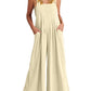 💝Mouwloze jumpsuit met wijde pijpen en zakken voor dames