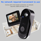 🚪 Draadloze Deurbelcamera – 1080P, 170° Hoek & 4,3-inch Scherm! 🌙✨ IPX65 Waterdicht & Nachzicht – Altijd Veiligheid in Beeld! 🔒📹