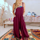 💝Mouwloze jumpsuit met wijde pijpen en zakken voor dames