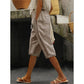Zomerbroek in caprilengte voor dames met kanten details