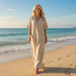 Casual maxi-jurk met V-hals voor dames