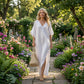 Casual maxi-jurk met V-hals voor dames