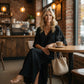Casual maxi-jurk met V-hals voor dames