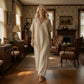 Casual maxi-jurk met V-hals voor dames