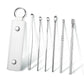 Draagbare Screw Earpick 6-delige set