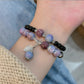 Vintage Keramische Kralen Armband