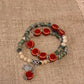 Vintage Keramische Kralen Armband