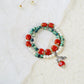 Vintage Keramische Kralen Armband