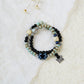 Vintage Keramische Kralen Armband