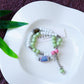 Vintage Keramische Kralen Armband