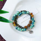 Vintage Keramische Kralen Armband