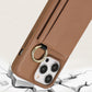 Leren Telefoonhoesje voor iPhone met Lanyard, Polsbandje en Flip Wallet