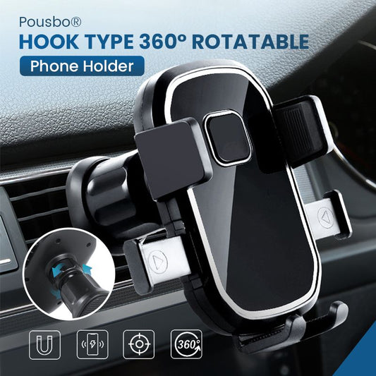 Pousbo® Haak Type 360° Draaibare Telefoonhouder