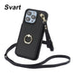 Crossbody Telefoonhoesje Voor De iPhone-Serie - Verfijnde Vingerring & Kaartsleuven