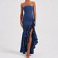 Sexy strapless jurk met onregelmatige zoom voor dames 💃