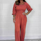 Zomerjumpsuit met elastische taille voor dames🥰