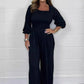 Zomerjumpsuit met elastische taille voor dames🥰