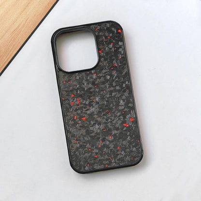 Gesmede Carbon Fiber Telefoonhoesje voor iPhone