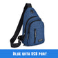 Schoudertas met USB-poort