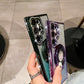 Elektrolytisch Vergulde Magnetische Standaard Telefoonhoesjes voor Samsung