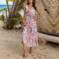 Zomerjurk met zoete bloemen voor dames