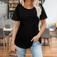 ✨Zomers T-shirt met ronde hals en korte mouwen voor dames