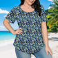 ✨Zomers T-shirt met ronde hals en korte mouwen voor dames