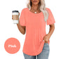 ✨Zomers T-shirt met ronde hals en korte mouwen voor dames